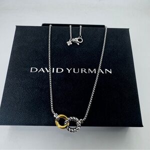 David Yurman Two-Tone Silver and Gold Necklace